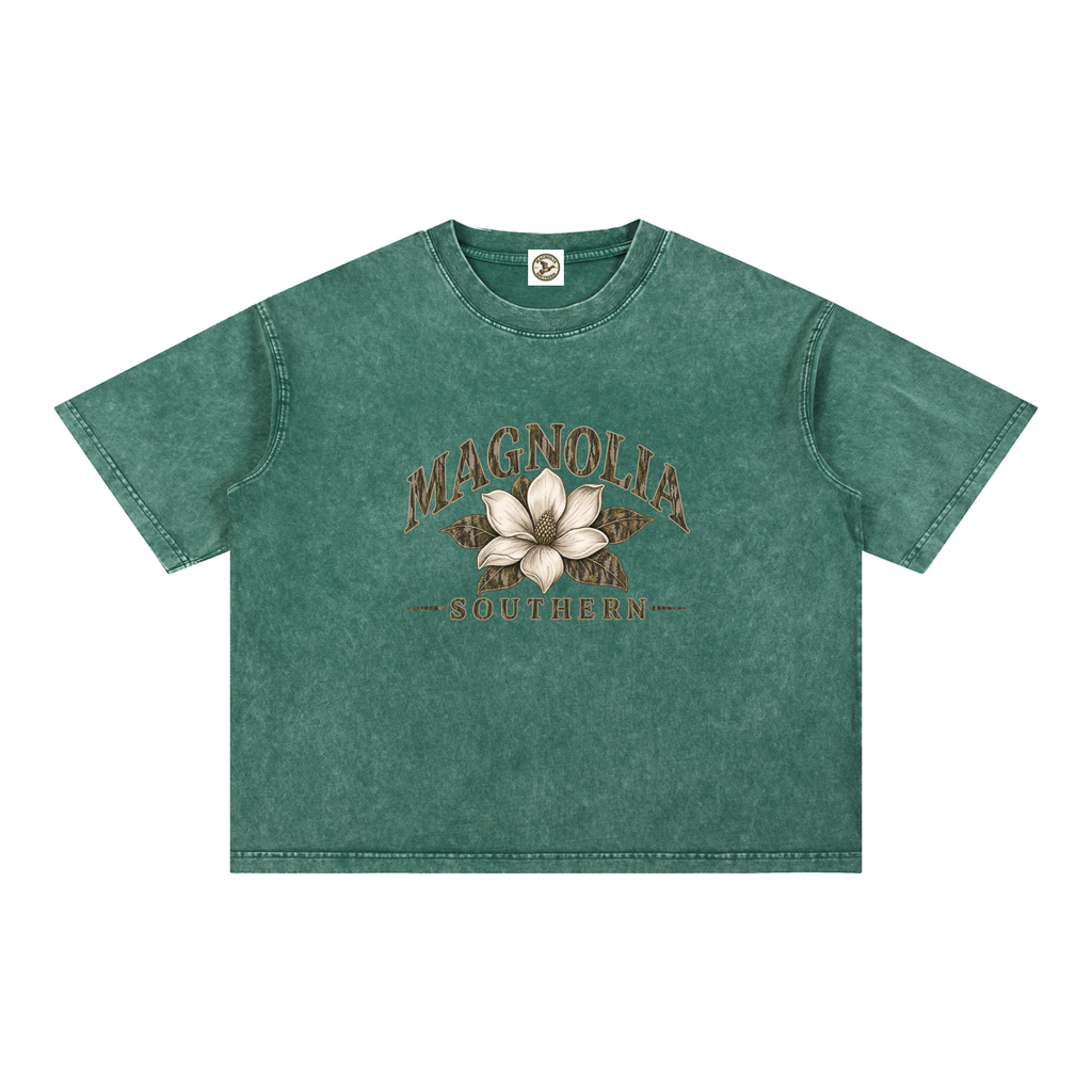 Mineral Wash Boxy Cotton T-Shirt