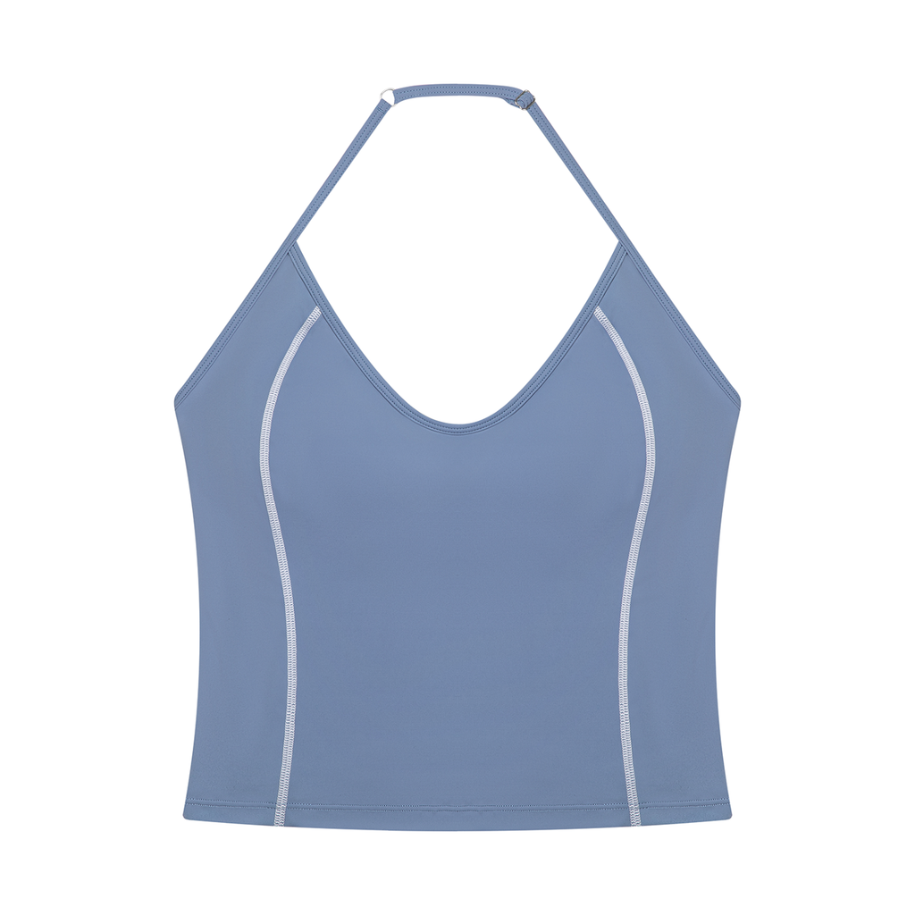 Southern Magnolia Halter Neck Yoga Tank Top
