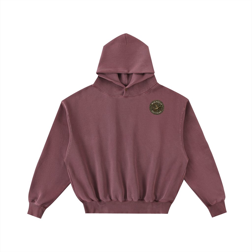 Magnolia Southern Frayed Enzyme Washed Fleece Hoodie