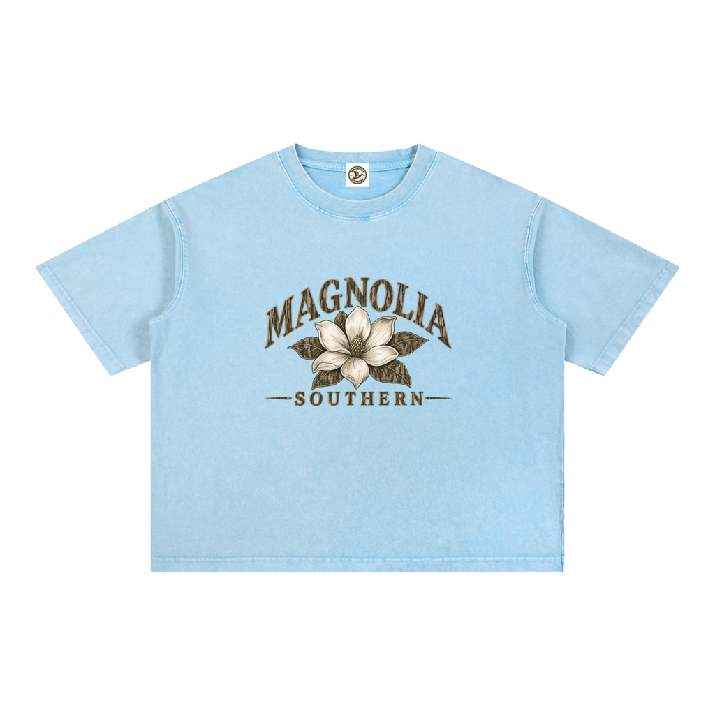 Mineral Wash Boxy Cotton T-Shirt