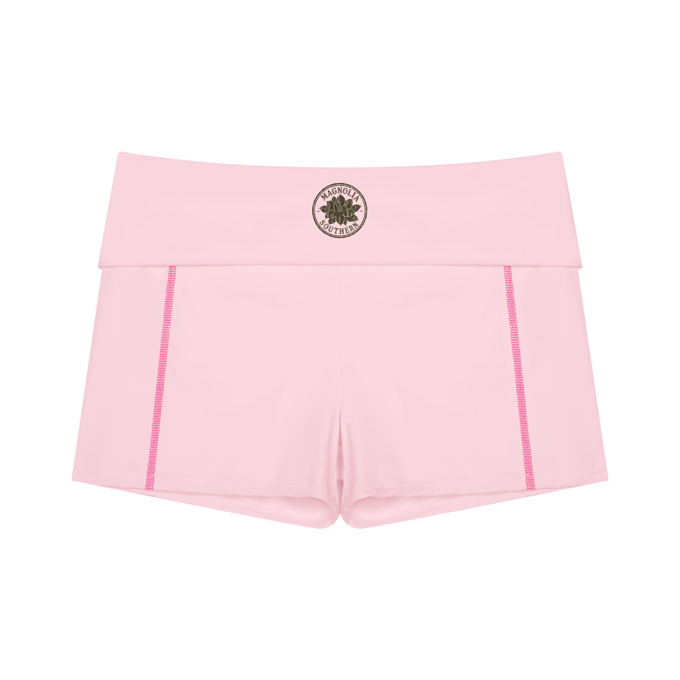 Southern Magnolia High Waisted Yoga Biker Shorts