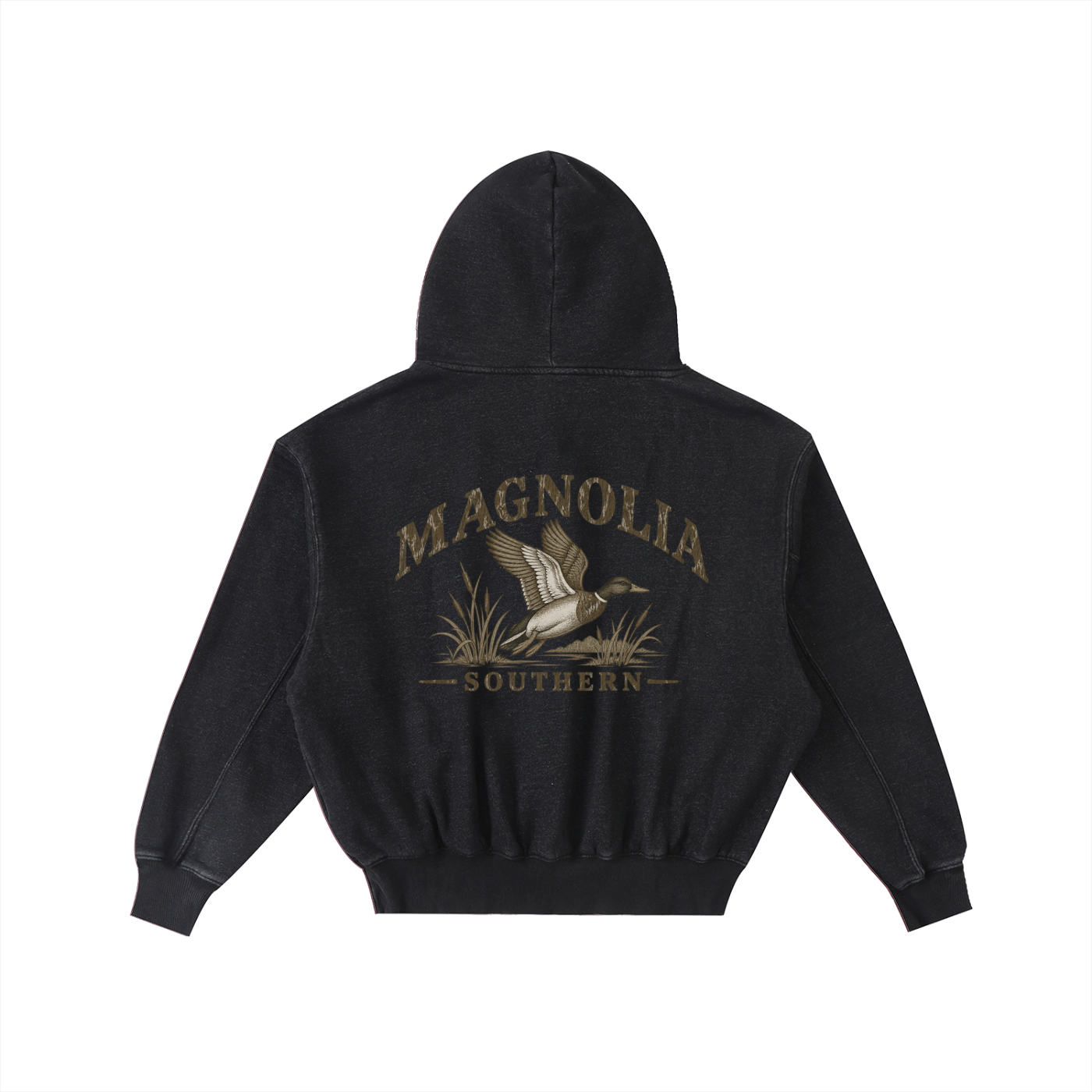 Magnolia Southern Frayed Enzyme Washed Fleece Hoodie