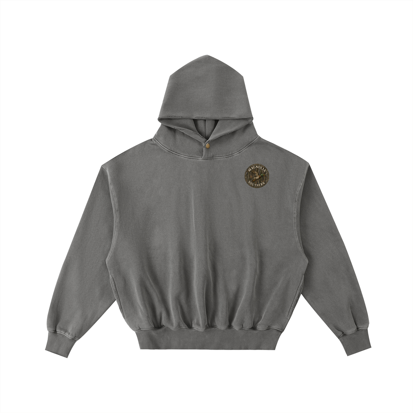 Magnolia Southern Frayed Enzyme Washed Fleece Hoodie