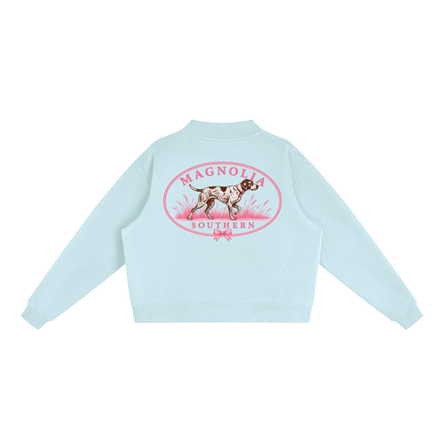 Magnolia Southern Duck Patch Cropped Crewneck with GSP on back