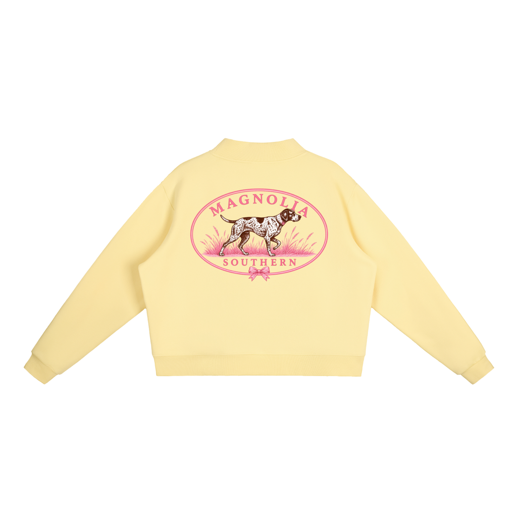 Magnolia Southern Duck Patch Cropped Crewneck with GSP on back