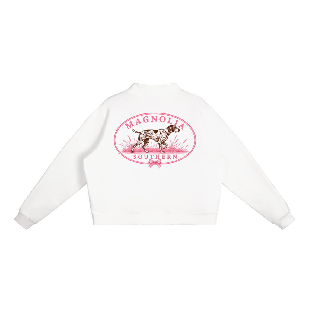 Magnolia Southern Duck Patch Cropped Crewneck with GSP on back