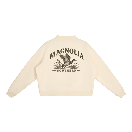 Essential Fleece Mock-Neck Crew Sweatshirt