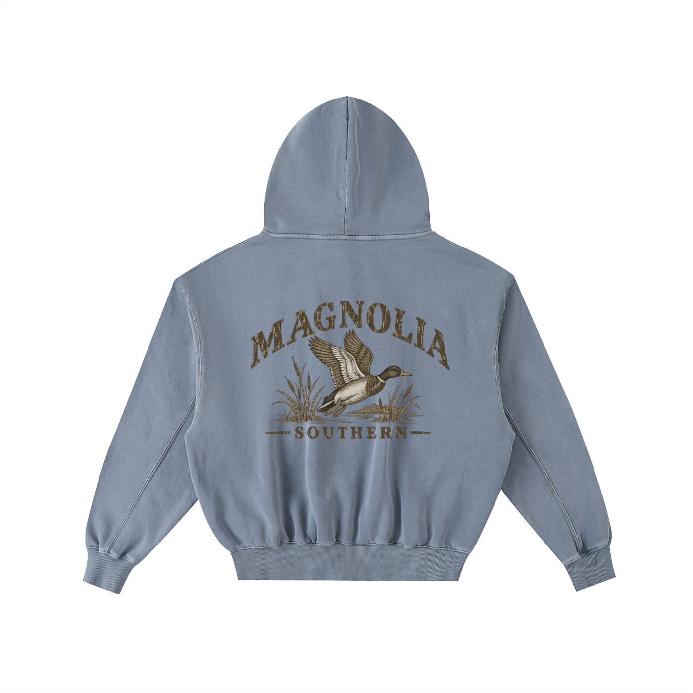 Magnolia Southern Frayed Enzyme Washed Fleece Hoodie