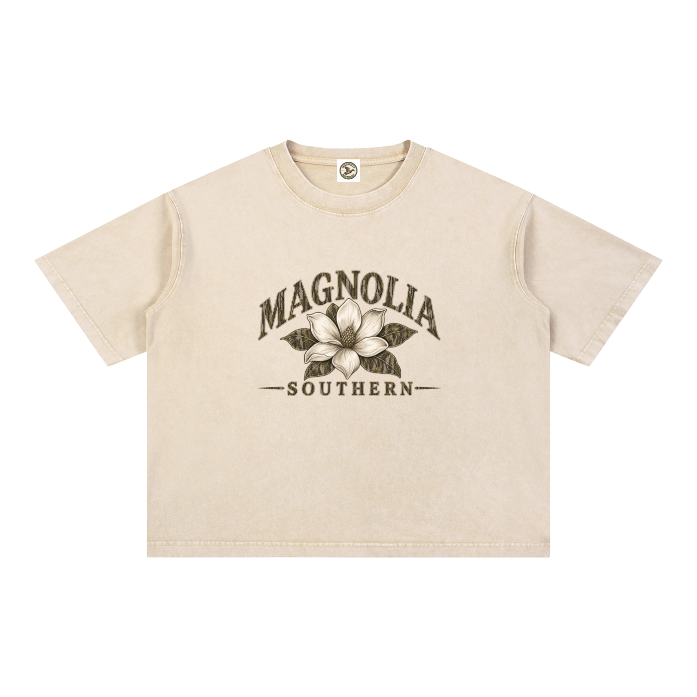 Mineral Wash Boxy Cotton T-Shirt