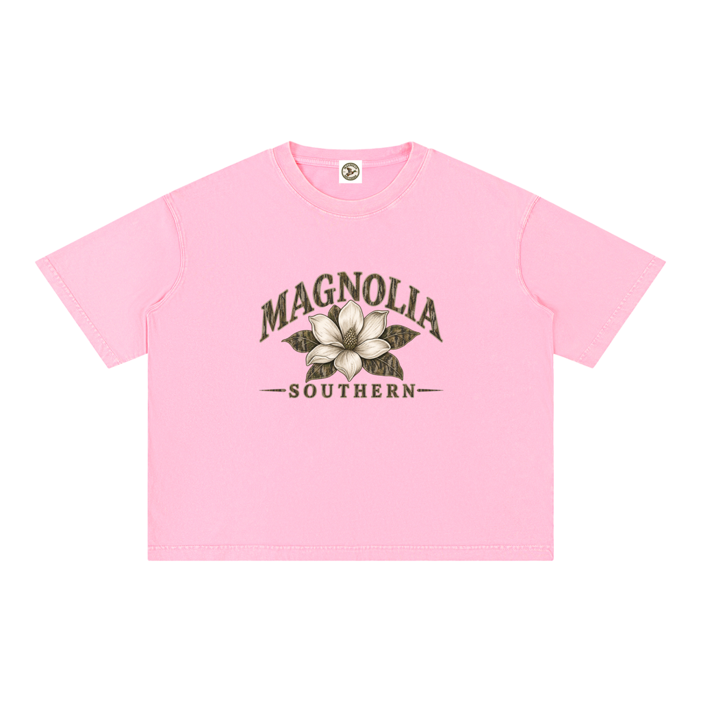 Mineral Wash Boxy Cotton T-Shirt
