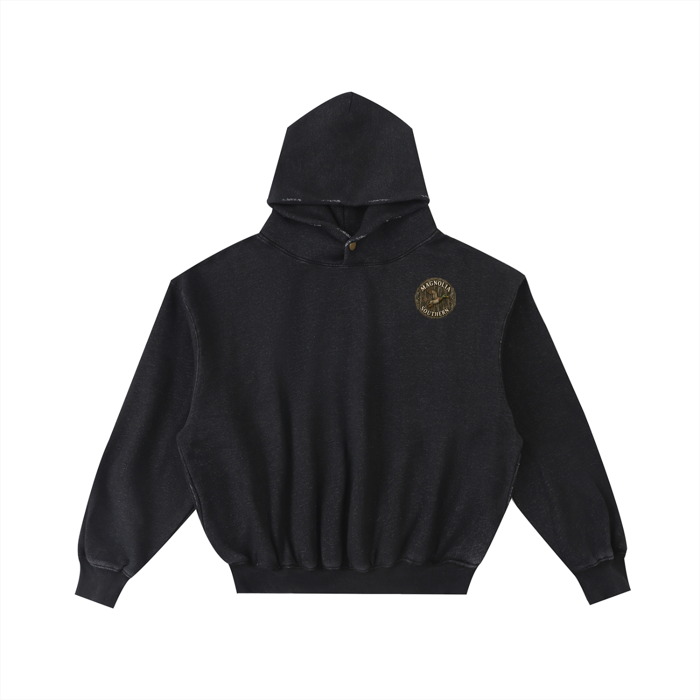 Magnolia Southern Frayed Enzyme Washed Fleece Hoodie