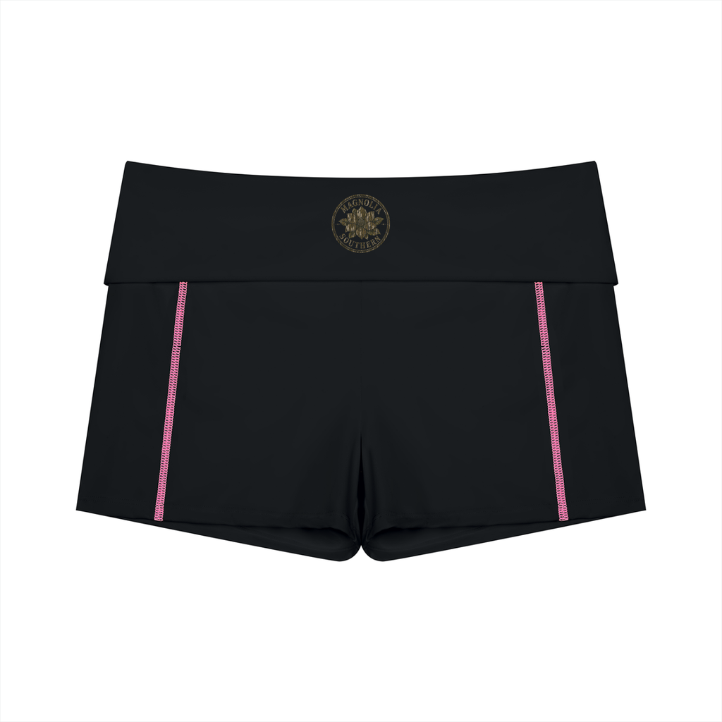 Southern Magnolia High Waisted Yoga Biker Shorts