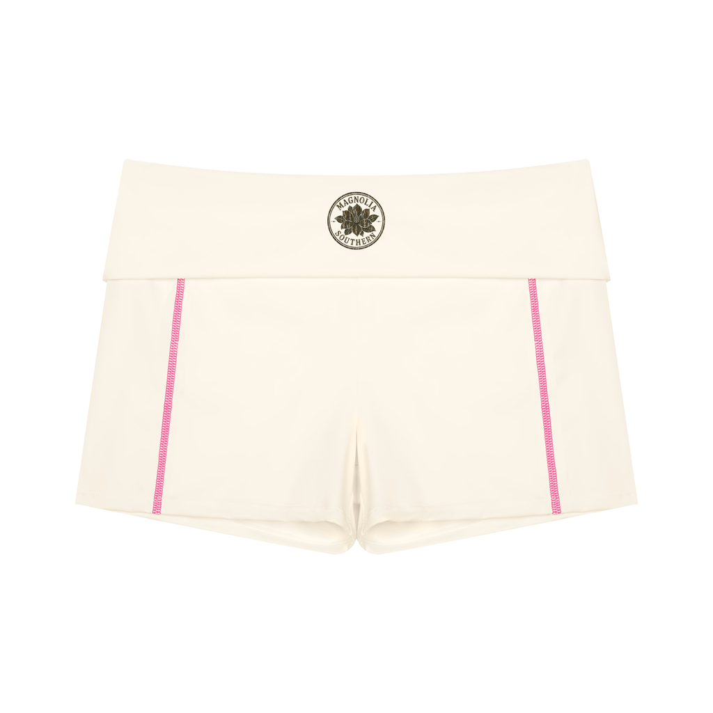 Southern Magnolia High Waisted Yoga Biker Shorts