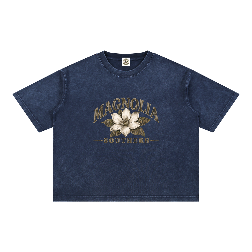 Mineral Wash Boxy Cotton T-Shirt