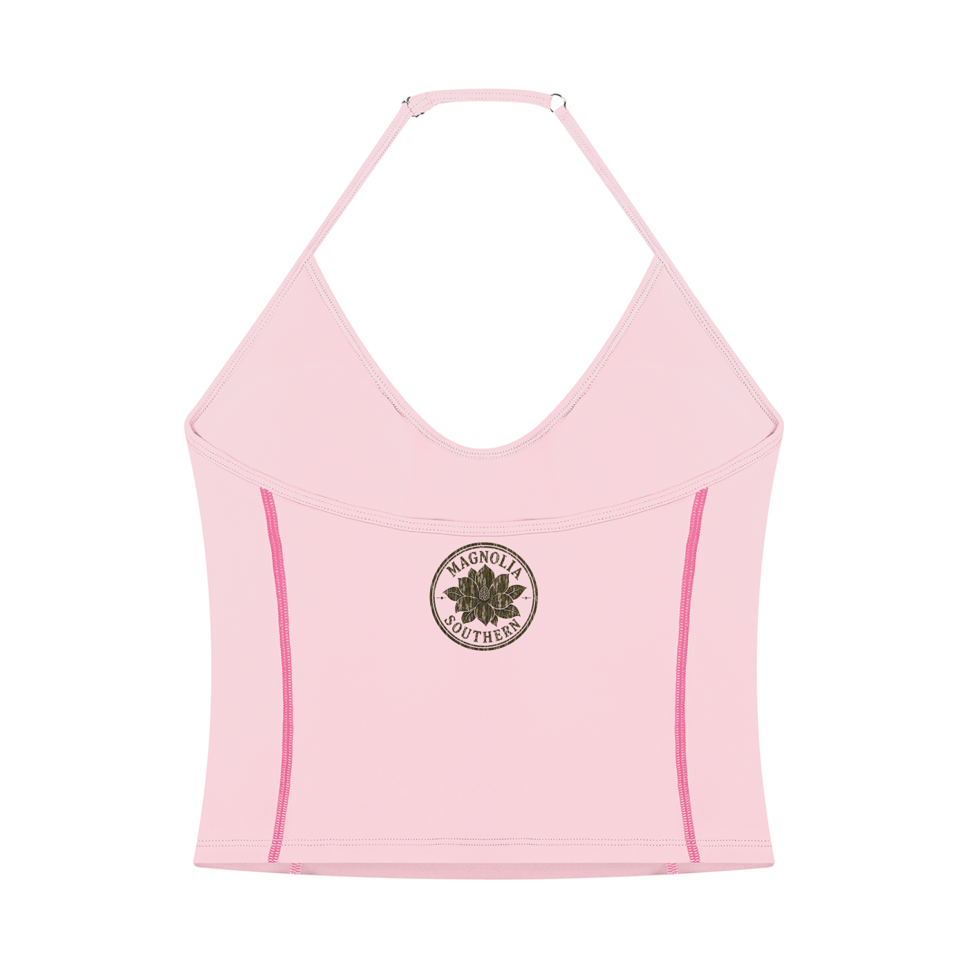Southern Magnolia Halter Neck Yoga Tank Top