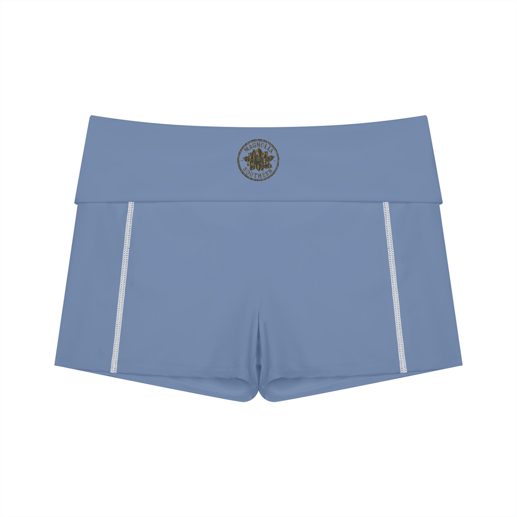 Southern Magnolia High Waisted Yoga Biker Shorts
