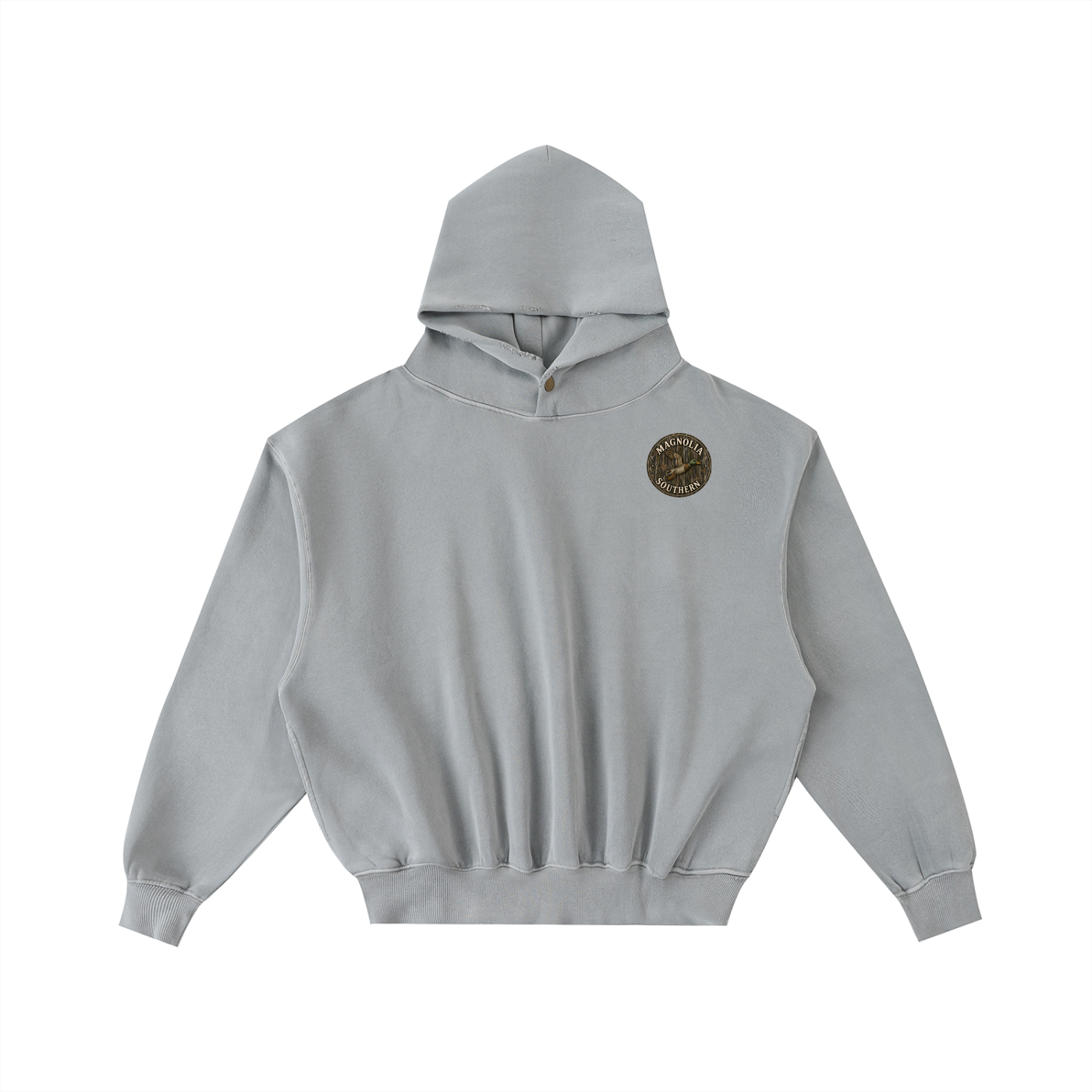 Magnolia Southern Frayed Enzyme Washed Fleece Hoodie